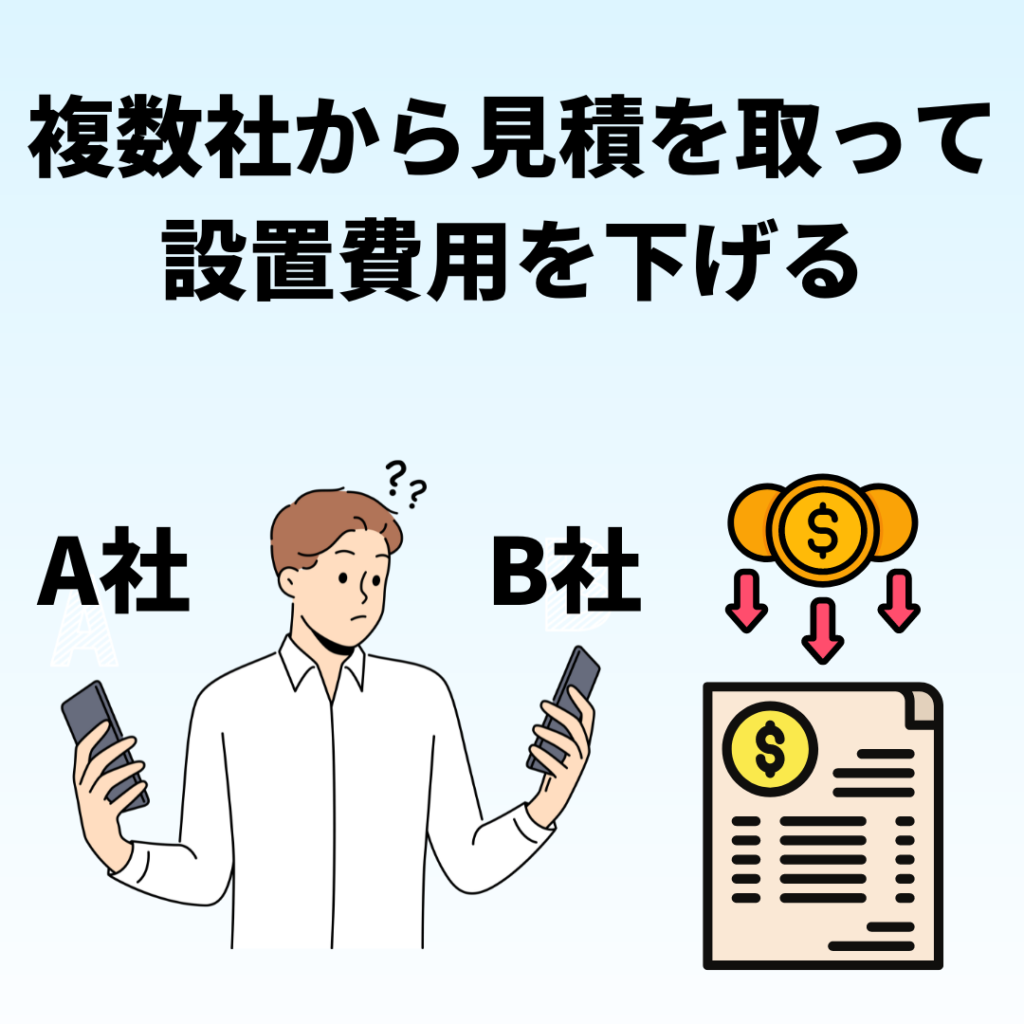 太陽光発電の設置費用を下げるオリジナルイメージ画像